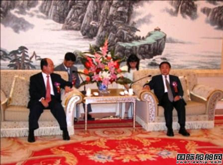 山東省長會見韓國大宇造船社長