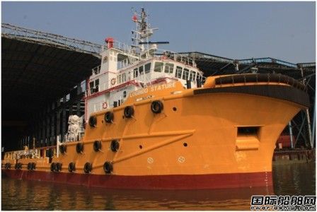 粵新海工交付一艘58.7米錨拖供應船