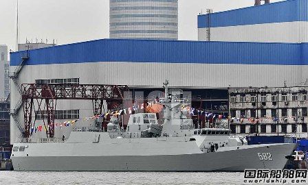 中國新型護(hù)衛(wèi)艦首艦582艦正式交付海軍