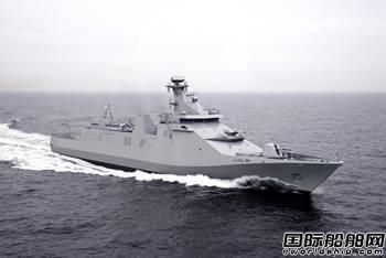 達門造船1艘護衛艦鋪設龍骨