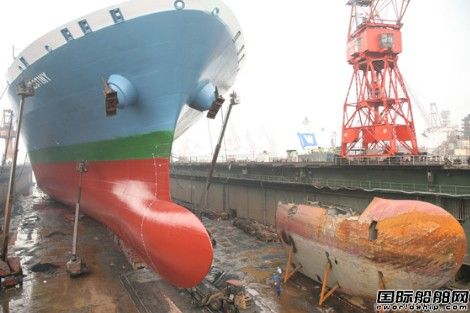 廣東中遠船務完成首個球鼻艏改裝工程