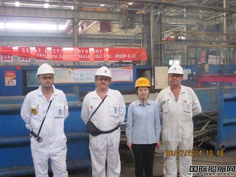 東南造船廠1艘65M海洋支持船開工