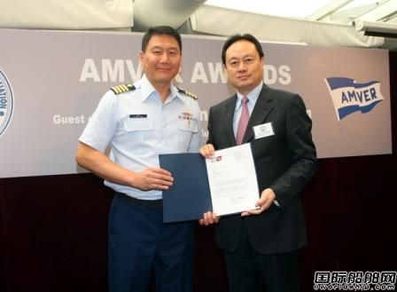 海宏輪船旗下5艘船AMVER獲獎(jiǎng)  