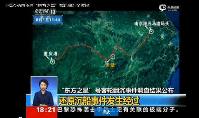 130秒動畫還原“東方之星”客輪翻沉全過程