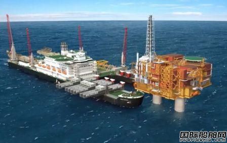 全球最大海工船完成首份平臺拆除工作