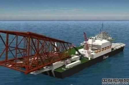 全球最大海工船完成首份平臺拆除工作