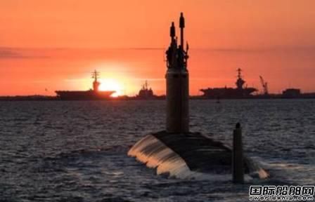 美國海軍接收華盛頓號攻擊型核潛艇