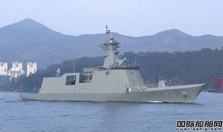 韓國海軍接收第一艘大邱級護衛艦