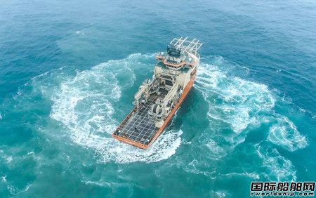 青島武船首艘RSV水下機器人支持船完成所有海試項目