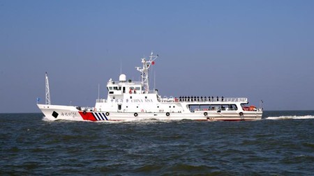臺州沿海水域最大最先進公務執(zhí)法船正式列編