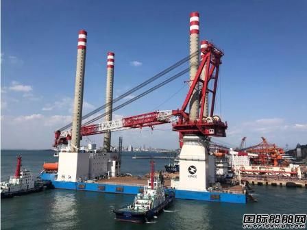 海西重機(jī)交付國(guó)內(nèi)首座最大自航自升式風(fēng)電安裝平臺(tái)