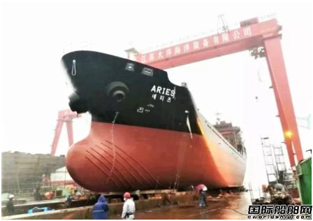 江蘇大洋海裝兩艘6500噸雜貨船完成節(jié)點