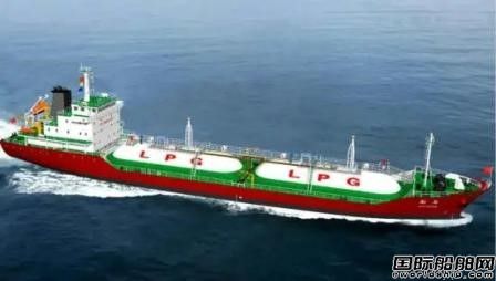 長江船舶設計院承接5500m3全壓式LPG船設計
