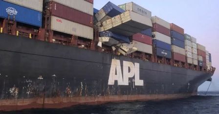 APL ENGLAND輪集裝箱墜海事件原因不簡單