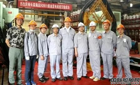 安柴交付長榮海運第二批3臺套6DK-26柴油發電機組