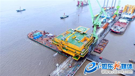 韓通贏吉重工建造國電投H7海上升壓站即將發運