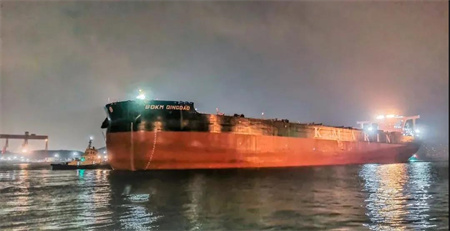 北船重工建造32 5萬噸礦砂船7號船圓滿完成海試