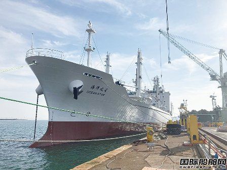 日本旭洋造船交付山東海運首艘超低溫冷藏加工船