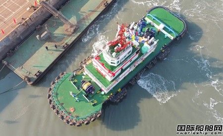 鴻云實(shí)業(yè)交付5200馬力拖輪“東方02”號(hào)