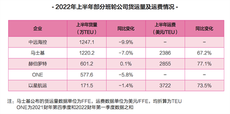 上半年班輪公司盈利排行榜出爐，凈利800億美元背后的隱憂