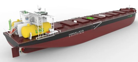 Himalaya簽訂兩艘LNG動力Newcastlemax型散貨船長約