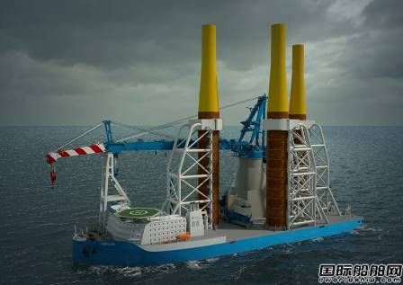 荷蘭Vuyk公司推出緊湊型大型風電安裝船設計