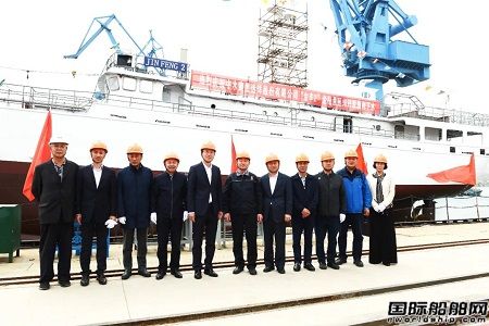 遼南船廠2艘52米超低溫金槍魚延繩釣船順利下水