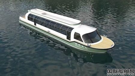錦佳船舶抓緊建造一艘23米新能源游船