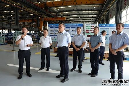 中國船舶集團黨組書記、董事長溫剛到青島雙瑞調(diào)研指導(dǎo)工作