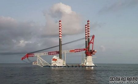 韓通贏吉重工建造“長勝1200”風電安裝平臺順利交付