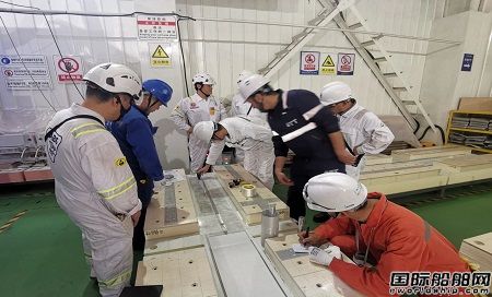 招商工業海門基地LNG液貨艙圍護系統首次粘連工藝認證圓滿成功