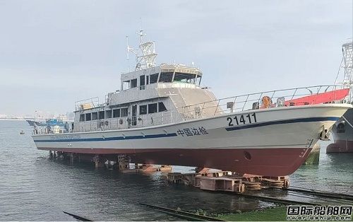 武船院設計邊檢系列船三艘下水一艘交船