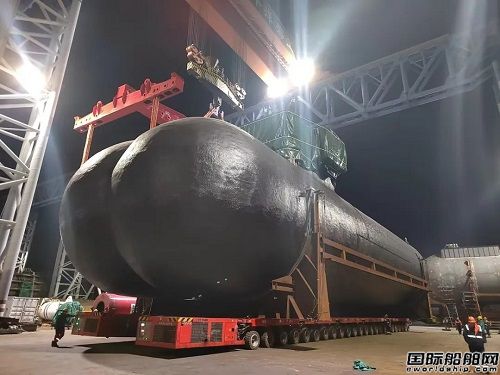 2024海工產品開門紅!中集太平洋海工交付超長雙耳罐