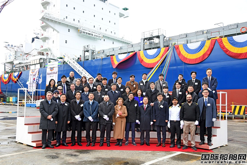 現代尾浦造船交付Euroseas第三艘2800TEU集裝箱船