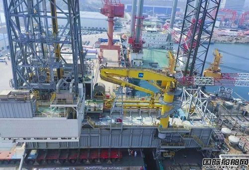 威海金陵完成“國瑄”平臺懸臂梁回裝工程