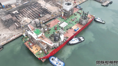美國建造首艘瓊斯法案風(fēng)力渦輪機(jī)安裝船下水