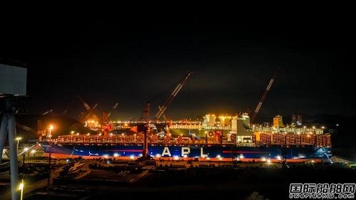 舟山中遠海運重工完成 “APL COLUMBUS”輪修理改裝工程