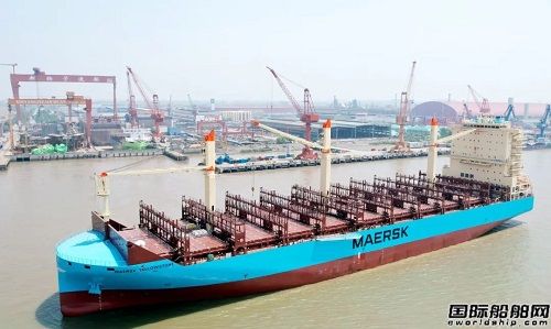新?lián)P子造船第十艘3500TEU集裝箱船交付離廠
