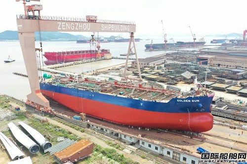長宏國際首制MR型化學品油船下水