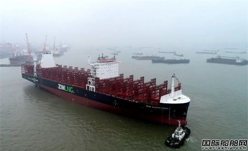新?lián)P子造船交付SEASPAN第七艘雙燃料7000TEU集裝箱船