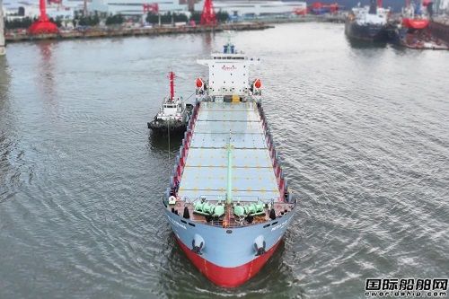 中船廣西建造廣西首艘出口集裝箱船完成試航