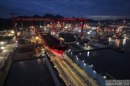 長宏國際為NAVIOS建造第九艘5300TEU集裝箱船下水