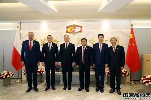 波蘭總統杜達到訪中波輪船股份公司