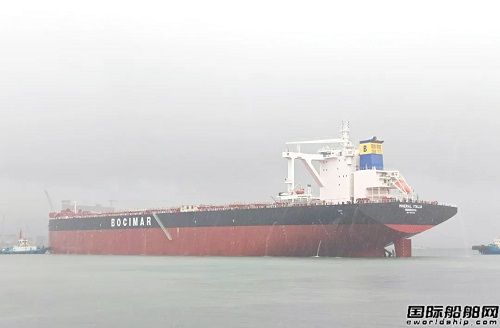 北海造船為CMB建造21萬噸氨預留散貨船離港海試