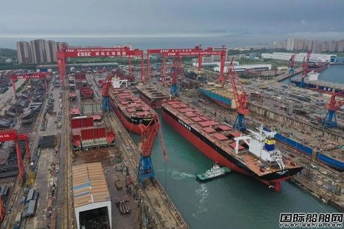 北海造船為CMB建造兩艘21萬噸散貨船出塢
