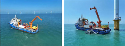 中交海峰風電“海峰3001”首次實現敷設沖埋同步作業