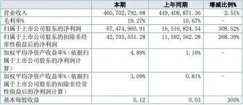 國航遠洋上半年凈利潤大漲308.52%