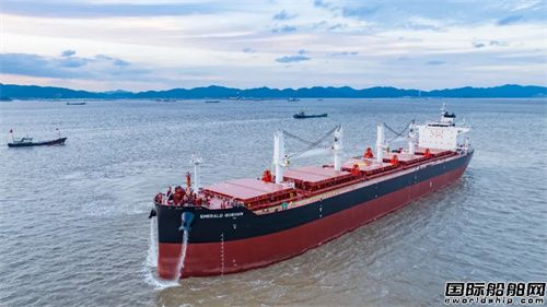 舟山中遠海運重工為新一海海運建造第三艘散貨船試航凱旋