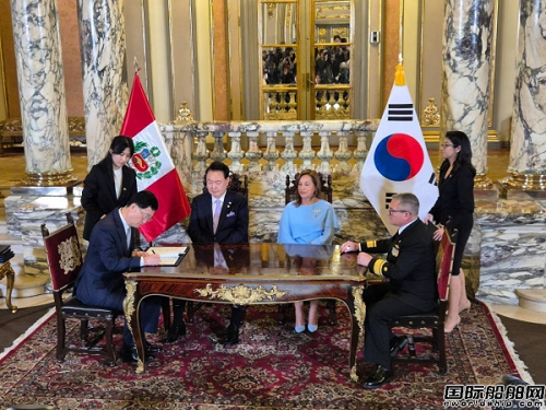 總統見證！現代重工與秘魯船廠簽訂聯合開發協議