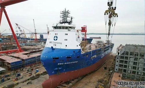 三福船舶為德國船東建造第八艘11000噸多用途船下水